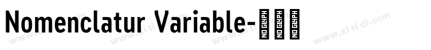 Nomenclatur Variable字体转换
